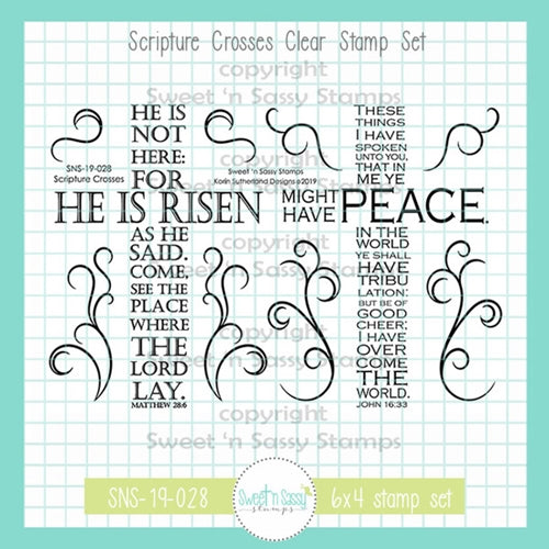 Creative Worship Scripture Crosses Clear Stamp Set sns-19-028