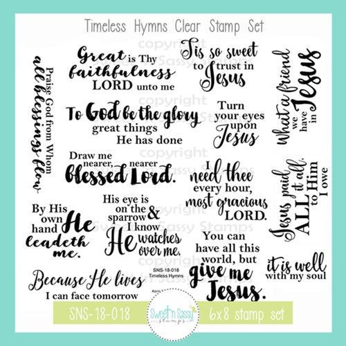 Creative Worship Timeless Hymns Clear Stamp Set sns-18-018