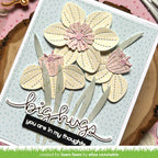 Lawn Fawn Darling Daffodils Dies lf3097 muted hugs card | color-code:ALT2