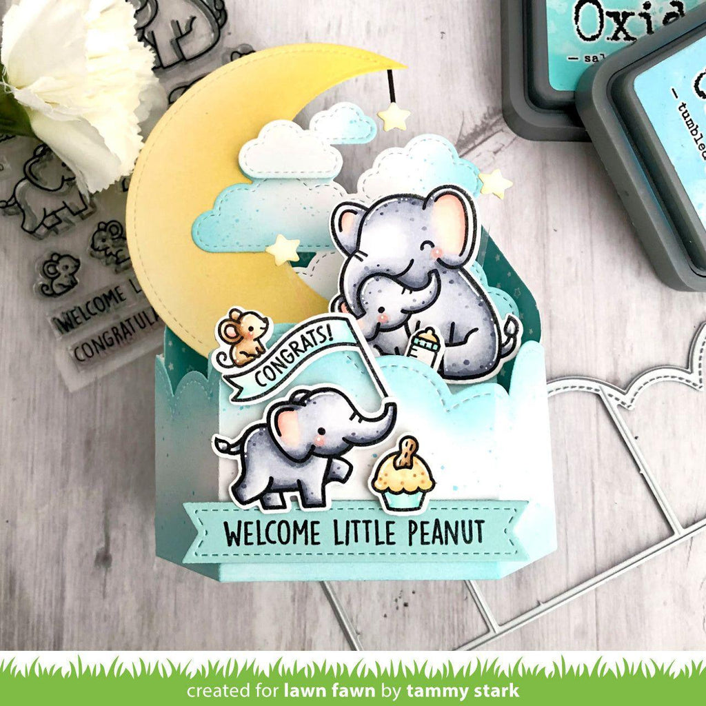 Tim Holtz Distress Oxide Ink Pad SCATTERED STRAW Ranger tdo56188 3D Baby Card | color-code:ALT10