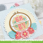 Lawn Fawn Embroidery Hoop Dies lf3093 New Baby Card