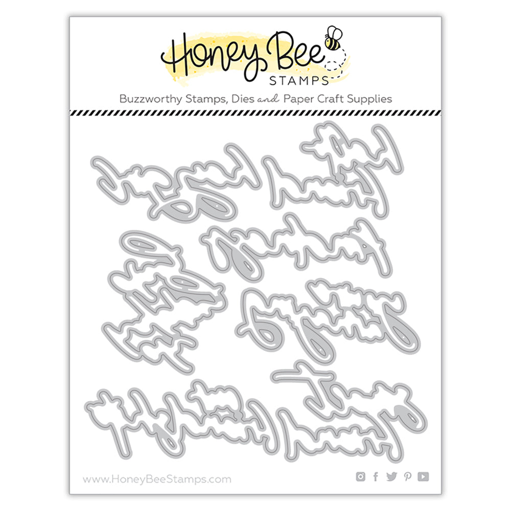 Honey Bee Big Time Kindness Dies hbds-485 Metal Outlines