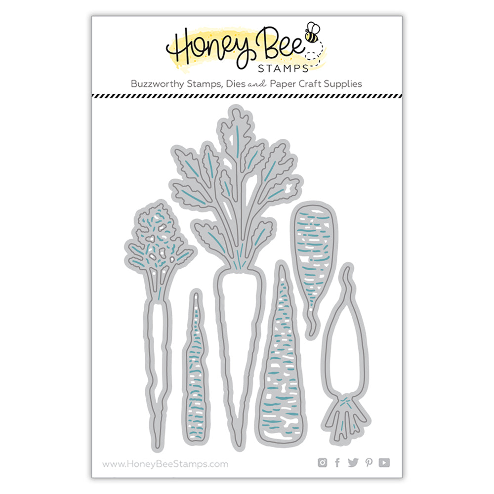 Honey Bee Lovely Layers Carrots Dies hbds-llcar Metal Outlines