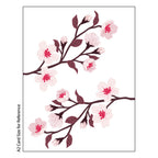 Honey Bee Lovely Layers Cherry Blossom Dies hbds-llchb A2 Size Reference