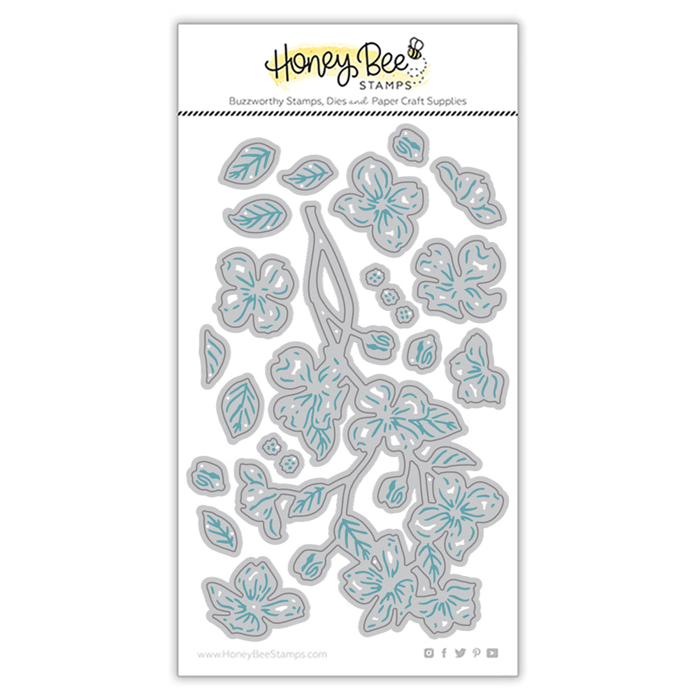 Honey Bee Lovely Layers Dogwood Dies hbds-lldgw Metal Outlines
