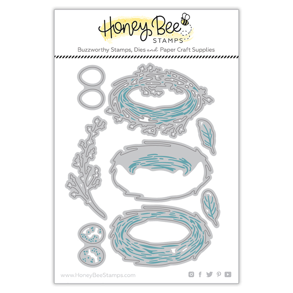 Honey Bee Lovely Layers Nest Dies hbds-llnes Metal Outline