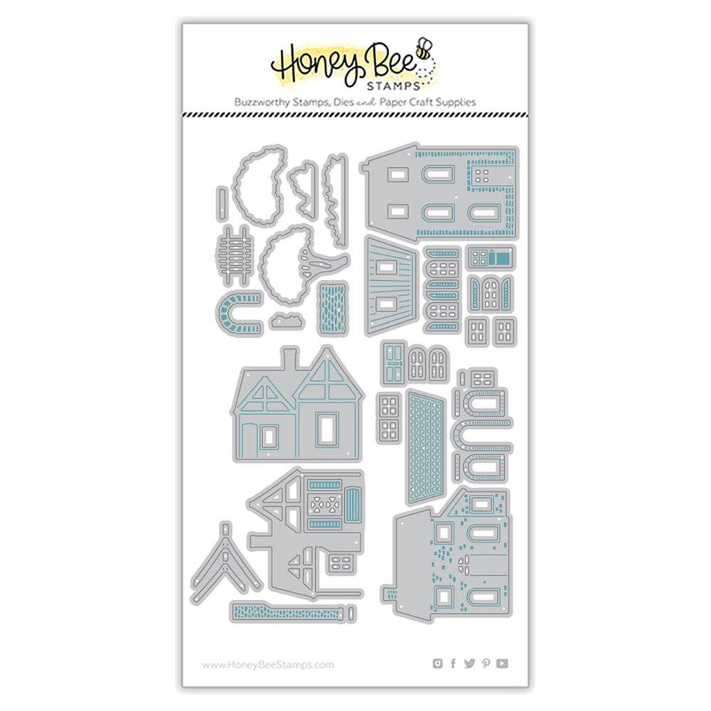 Honey Bee Spring Cottage Village Dies hbds-spctv Metal Outline