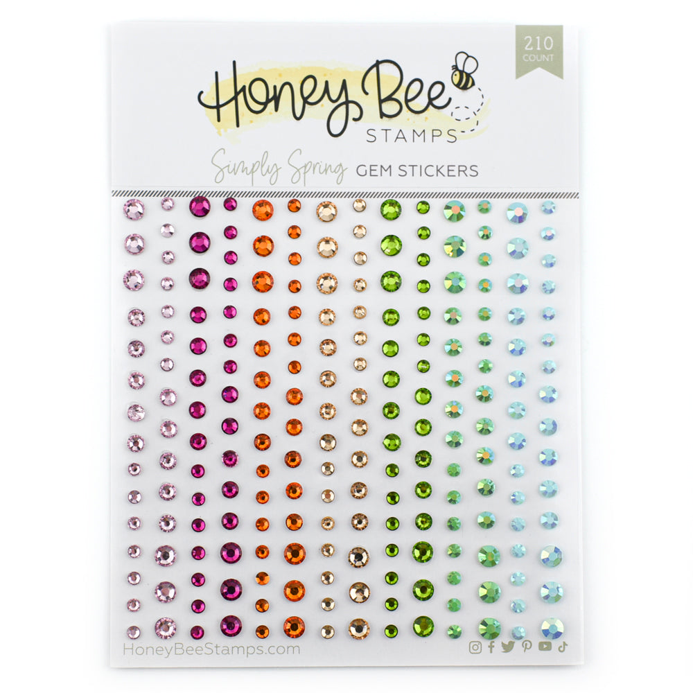 Honey Bee Simply Spring Gem Stickers hbgs-042