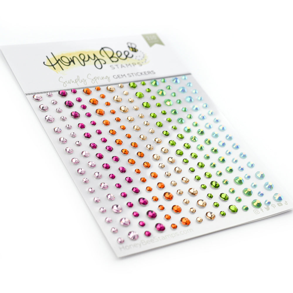 Honey Bee Simply Spring Gem Stickers hbgs-042 Side Shot