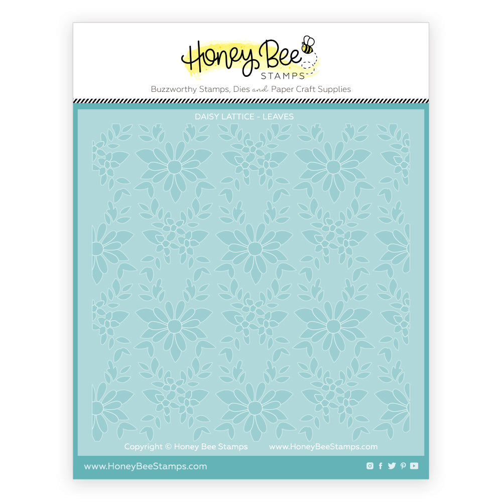 Honey Bee Daisy Lattice Stencil Set Of 4 hbsl-120