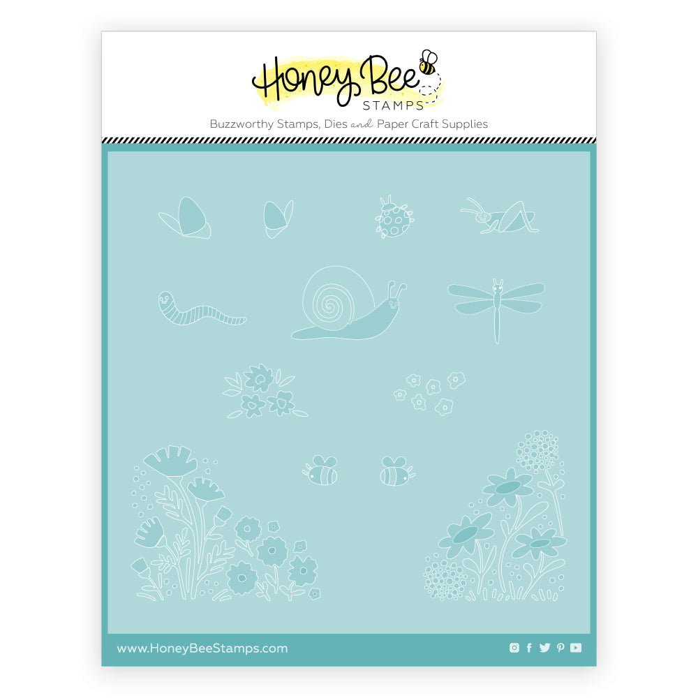 Honey Bee Spring Meadow Stencil Set Of 4 hbsl-124