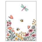 Honey Bee Spring Meadow Stencil Set Of 4 hbsl-124 Flowers and Bugs