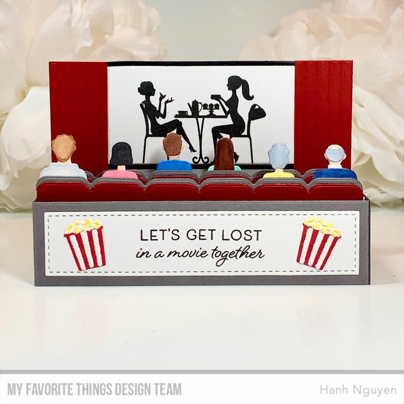 My Favorite Things At The Movies Friendship Clear Stamps cs776 3D Movie Watching Scene | color-code:alt2