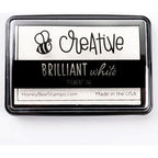 Honey Bee Brilliant White Pigment Ink Pad hbink-brwt