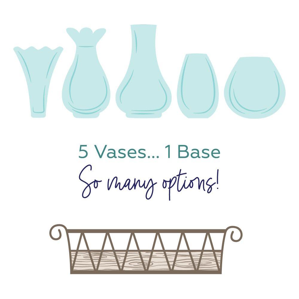 Honey Bee Bud Vases Dies hbds-budvs