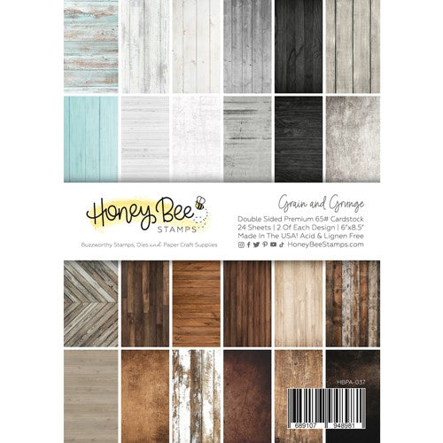 Honey Bee Grain And Grunge 6 x 8.5 Paper Pad hbpa-037