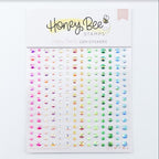 Honey Bee Happy Hearts Gem Stickers hbgs-041