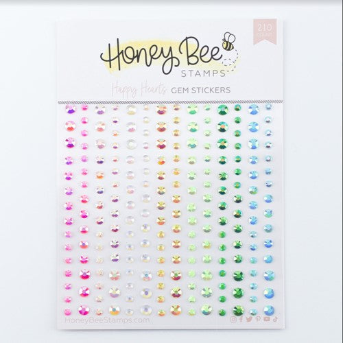 Honey Bee Happy Hearts Gem Stickers hbgs-041
