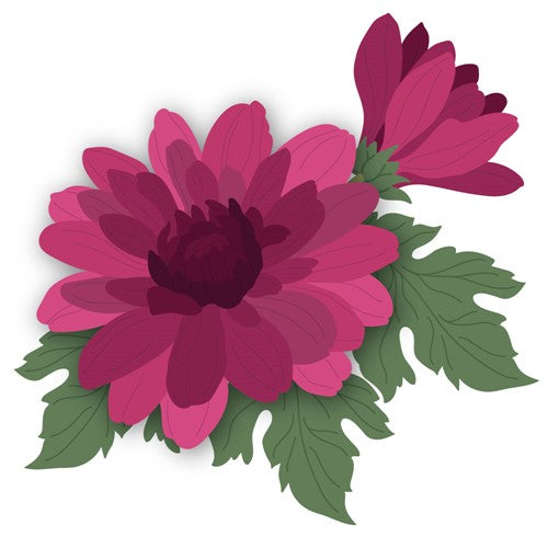 Honey Bee LOVELY LAYERS MUMS Dies hbds-llmum