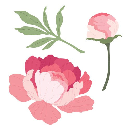 Honey Bee LOVELY LAYERS PEONY Dies hbds-llpny