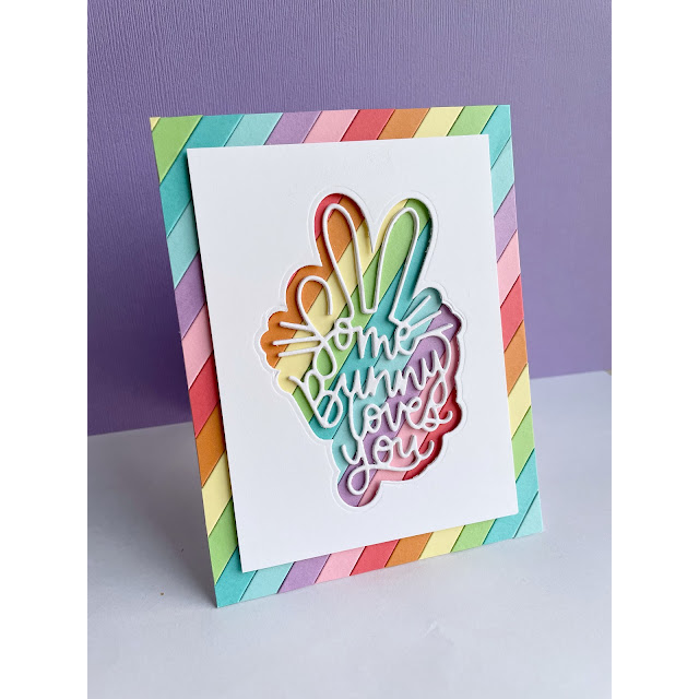Simon Says Stamp Some Bunny Wafer Dies sssd112784 Some Bunny Loves You Card | color-code:ALT07