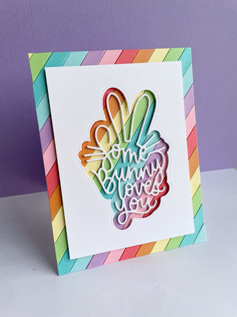 Simon Says Stamp Some Bunny Wafer Dies sssd112784 Some Bunny Loves You Card | color-code:ALT07