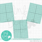 Ink Blot Shop A2 Quarter Inch Grid Alignment Guide Stencils ibst010