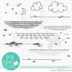 Ink Blot Shop Clear Stamp Set Get Grounded inbl056
