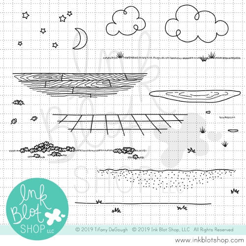 Ink Blot Shop Clear Stamp Set Get Grounded inbl056