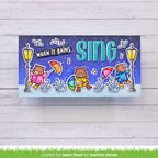 Lawn Fawn Here For You Bear Clear Stamps lf2845 Slimline Singing in the Rain