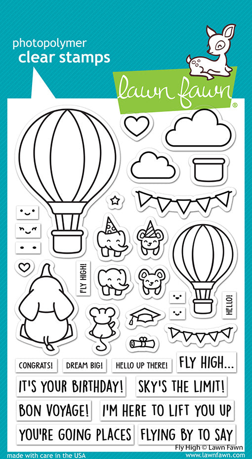 Lawn Fawn Fly High Clear Stamps lf3069