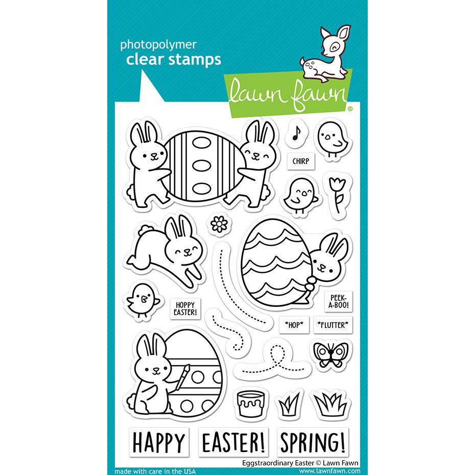 Lawn Fawn Eggstraordinary Easter Clear Stamps lf3077