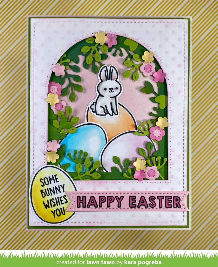 Lawn Fawn Eggstraordinary Easter Add-On Clear Stamps lf3079 easter bunny card | color-code:ALT1