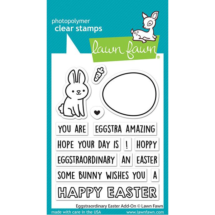 Lawn Fawn Eggstraordinary Easter Add-On Clear Stamps lf3079