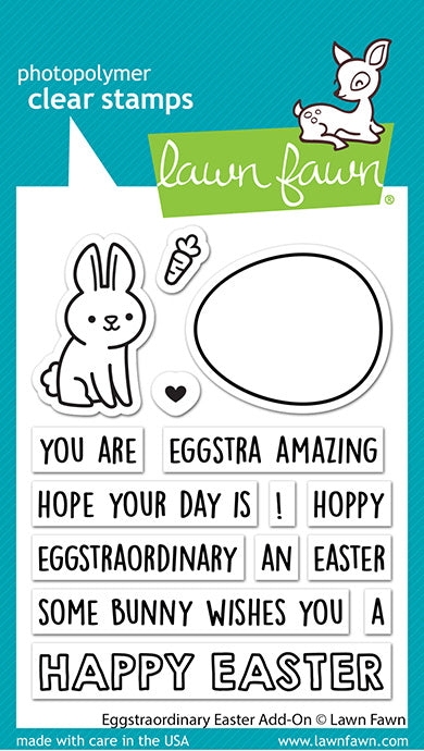 Lawn Fawn Eggstraordinary Easter Add-On Clear Stamps lf3079