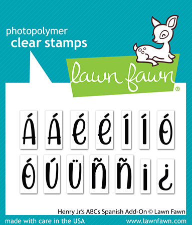 Lawn Fawn Henry Jr's ABCs Spanish Add-On Clear Stamps lf3083