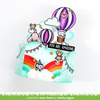 Lawn Fawn Platform Pop-Up Cloud Inserts Dies lf3092 Hot Air Balloon 3D Card