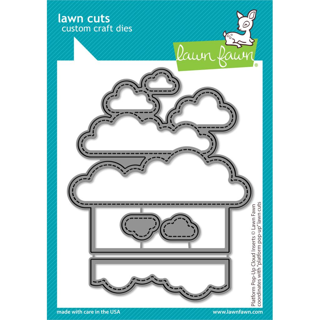 Lawn Fawn Platform Pop-Up Cloud Inserts Dies lf3092