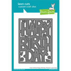 Lawn Fawn Portrait Giant Outlined Happy Birthday Die lf3104
