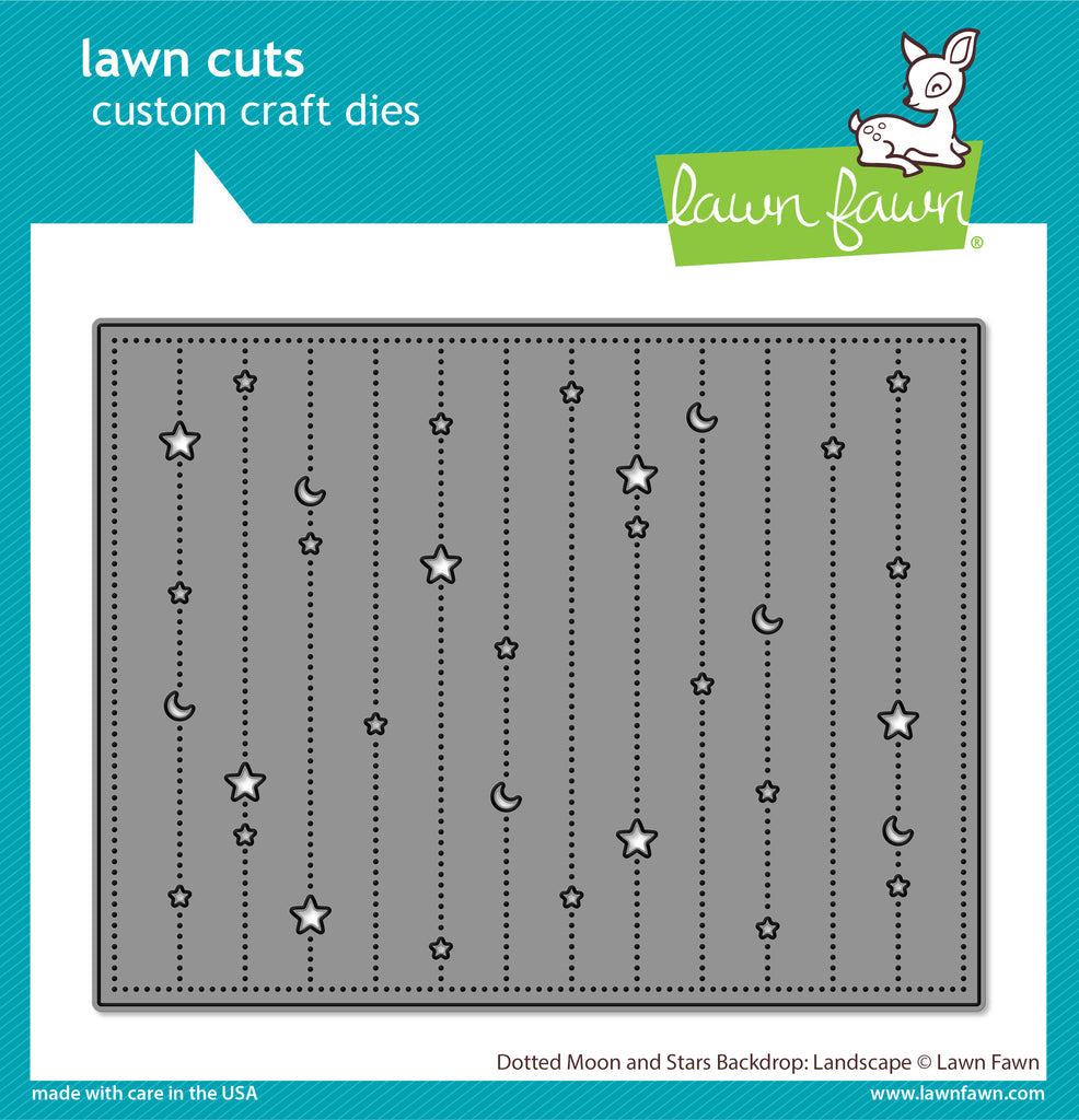 Lawn Fawn Landscape Dotted Moon and Stars Backdrop Die lf3105