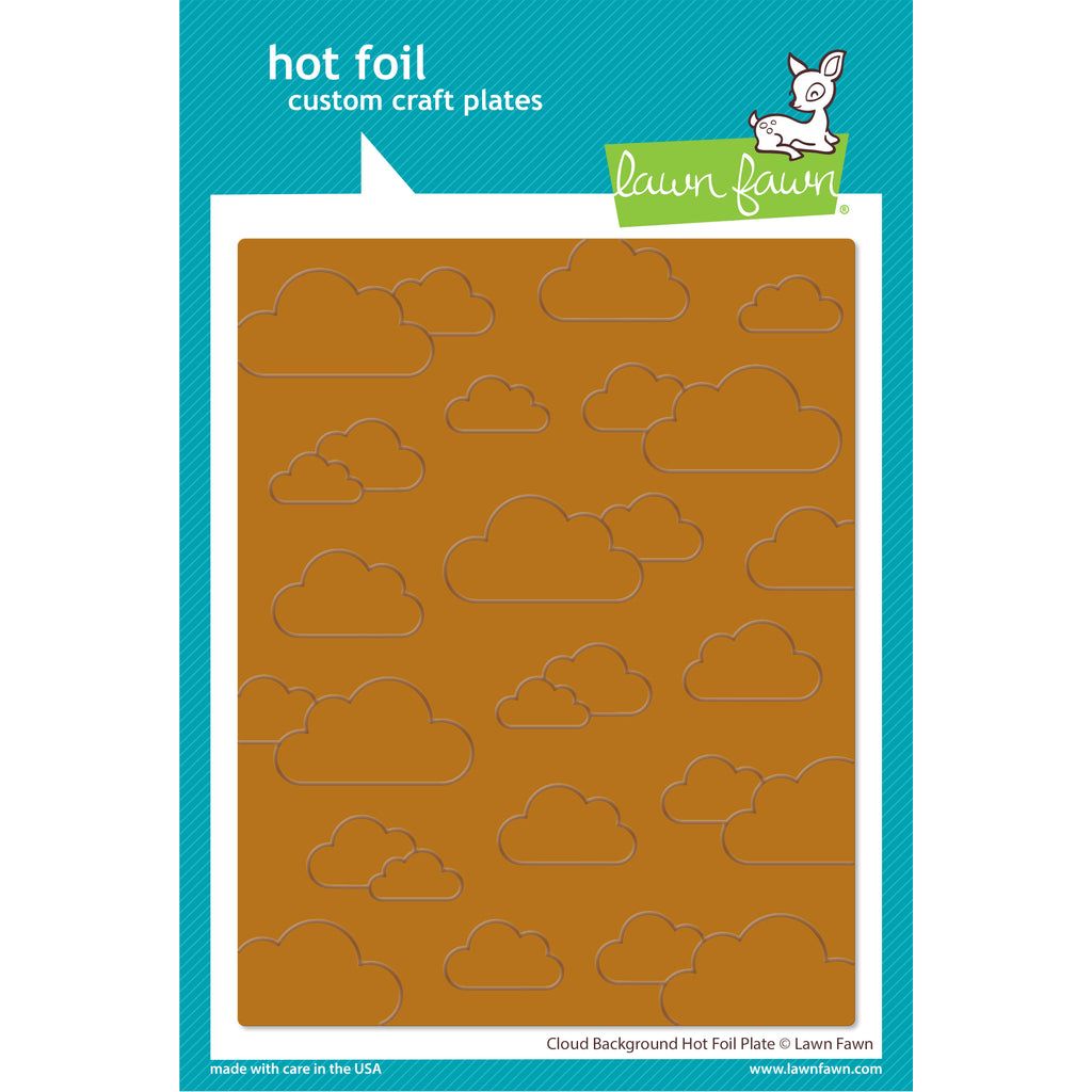 Lawn Fawn Cloud Background Hot Foil Plate lf3108