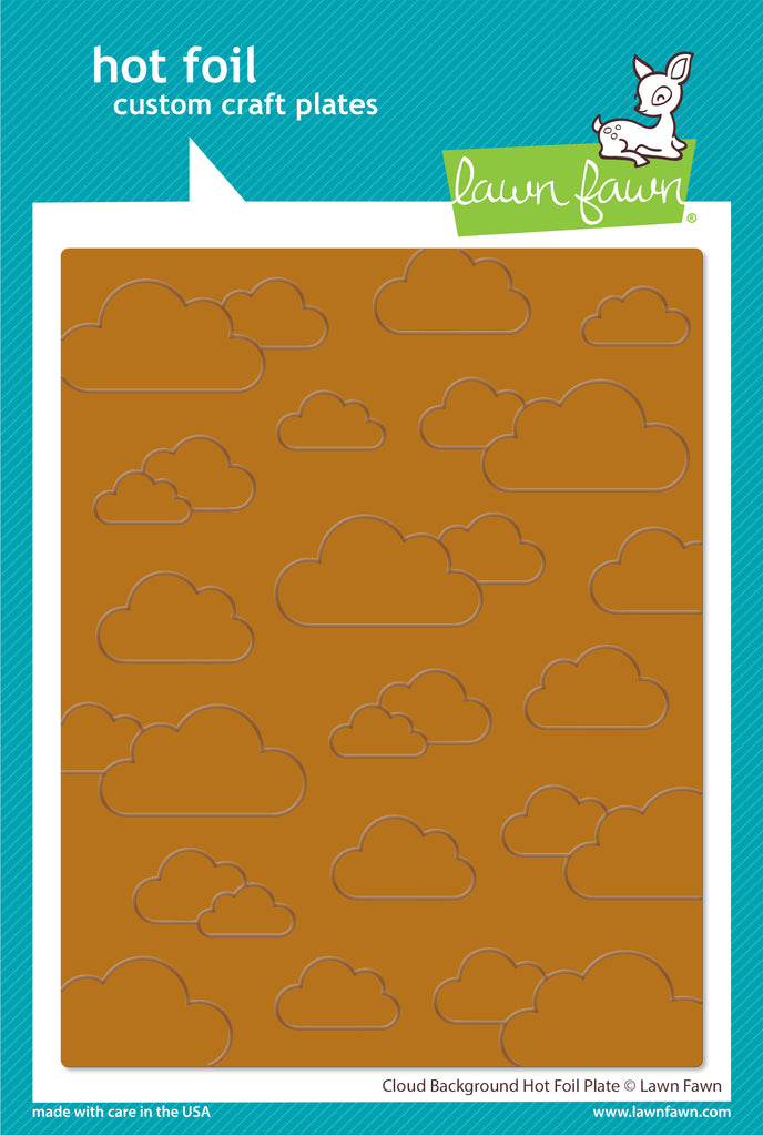 Lawn Fawn Cloud Background Hot Foil Plate lf3108