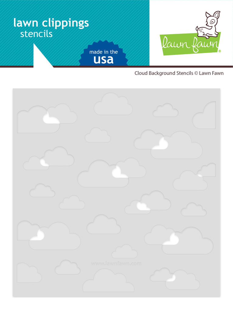 Lawn Fawn Cloud Background Stencils lf3110