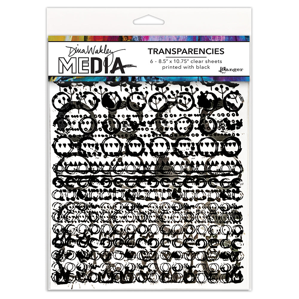 Dina Wakley Pattern Play Set 2 Media Transparencies Ranger mda82064