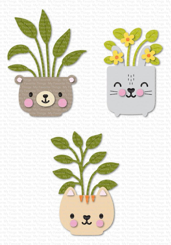 My Favorite Things Potted Pets Dies Die-Namics mft2516 Full Color Inspiration