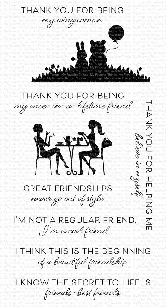 My Favorite Things At The Movies Friendship Clear Stamps cs776