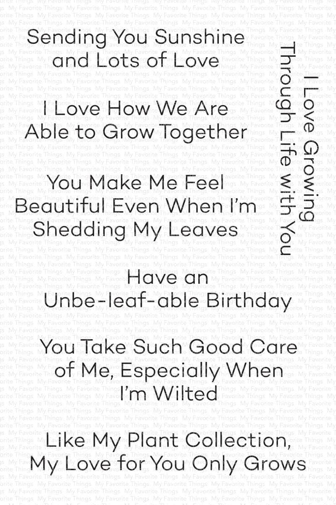 My Favorite Things Grow Together Clear Stamps cs779