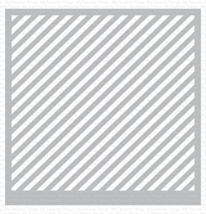 My Favorite Things Diagonal Stripes Stencil st178