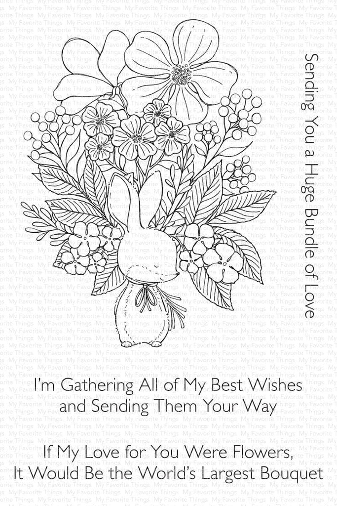 My Favorite Things Bunny Bouquet Clear Stamps sy57