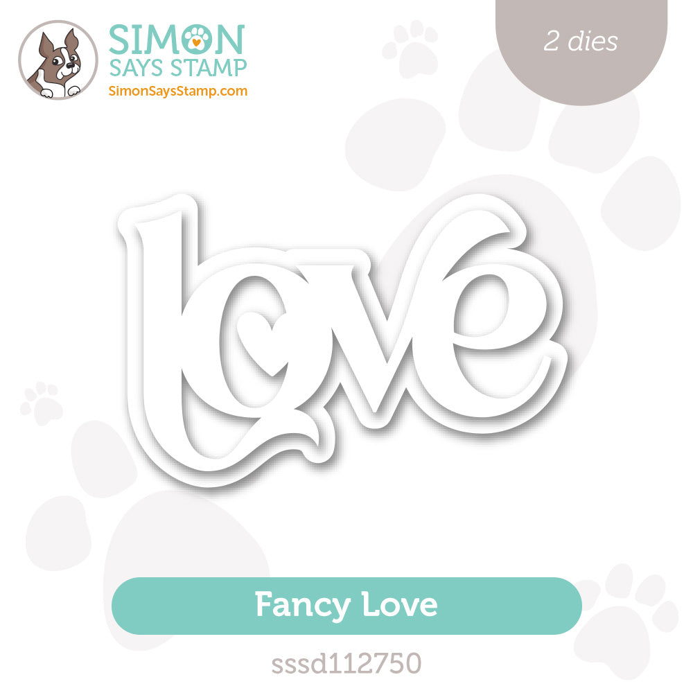 Simon Says Stamp FANCY LOVE Wafer Dies sssd112750 Hugs